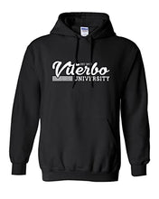 Load image into Gallery viewer, Vintage Viterbo University Hooded Sweatshirt - Black