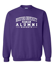 Load image into Gallery viewer, Rockford University Alumni Crewneck Sweatshirt - Purple