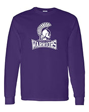 Load image into Gallery viewer, Winona State Warriors Primary Long Sleeve T-Shirt - Purple