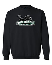 Load image into Gallery viewer, Plymouth State University Mascot Crewneck Sweatshirt - Black