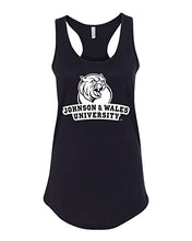 Load image into Gallery viewer, Johnson & Wales University 1 Color Stacked Ladies Tank Top - Black