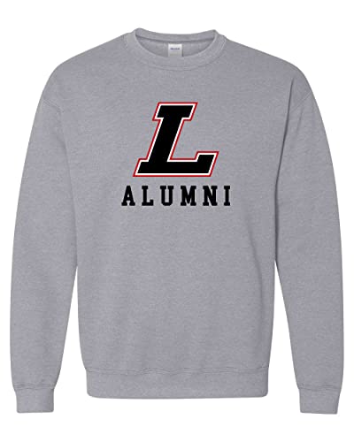 Lewis University L Alumni Crewneck Sweatshirt - Sport Grey