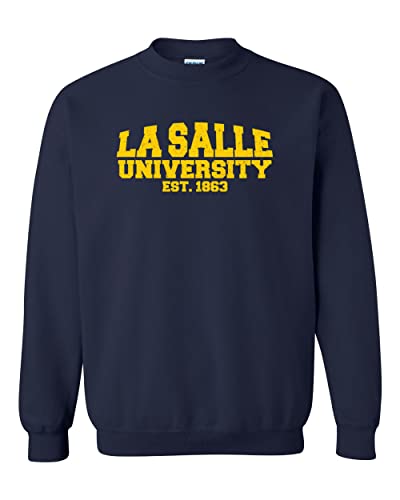 La Salle University est 1863 Crewneck Sweatshirt - Navy