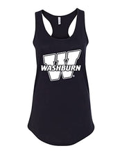 Load image into Gallery viewer, Washburn University W Ladies Tank Top - Black