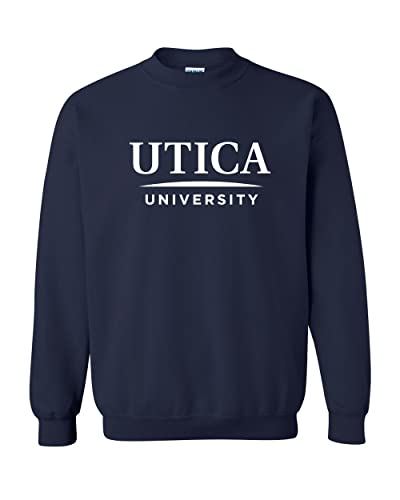 Utica University Text Crewneck Sweatshirt - Navy