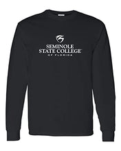 Load image into Gallery viewer, Seminole State College Stacked Long Sleeve T-Shirt - Black