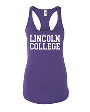 Load image into Gallery viewer, Lincoln College Ladies Tank Top - Purple Rush
