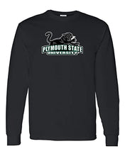 Load image into Gallery viewer, Plymouth State University Mascot Long Sleeve Shirt - Black