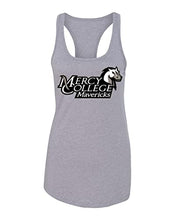 Load image into Gallery viewer, Mercy College Stacked Logo Ladies Tank Top - Heather Grey