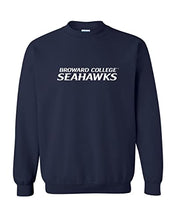Load image into Gallery viewer, Broward College Text Crewneck Sweatshirt - Navy
