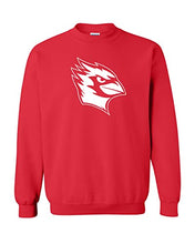 Load image into Gallery viewer, Wesleyan University 1 Color Mascot Crewneck Sweatshirt - Red