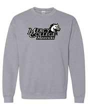 Load image into Gallery viewer, Mercy College Stacked Logo Crewneck Sweatshirt - Sport Grey