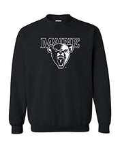Load image into Gallery viewer, University of Maine 1 Color Mascot Crewneck Sweatshirt - Black