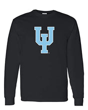 Load image into Gallery viewer, Upper Iowa University Pitchfork Long Sleeve Shirt - Black