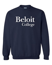 Load image into Gallery viewer, Beloit College 1 Color Crewneck Sweatshirt - Navy