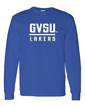 Load image into Gallery viewer, GVSU Lakers Stacked One Color Long Sleeve - Royal