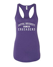 Load image into Gallery viewer, Capital University Vintage Ladies Tank Top - Purple Rush