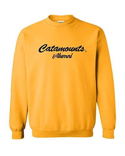 University of Vermont Catamounts Alumni Crewneck Sweatshirt - Gold