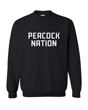 Load image into Gallery viewer, Saint Peter's Peacock Nation Crewneck Sweatshirt - Black