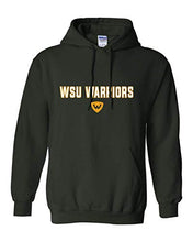 Load image into Gallery viewer, WSU Warriors Two Color Hooded Sweatshirt - Forest Green