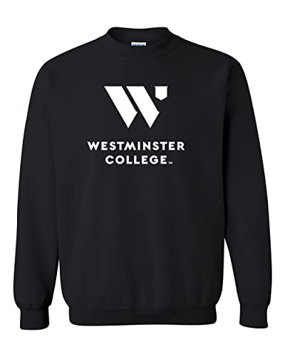 Westminster College 1 Color Crewneck Sweatshirt - Black