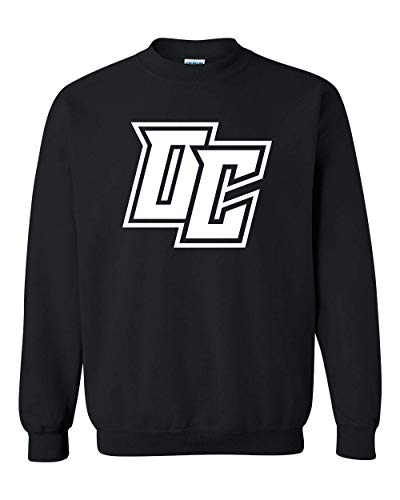 Olivet College White OC Crewneck Sweatshirt - Black
