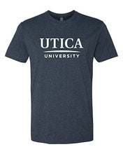 Load image into Gallery viewer, Utica University Text Exclusive Soft Shirt - Midnight Navy