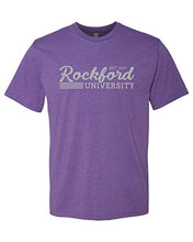 Load image into Gallery viewer, Vintage Rockford University Soft Exclusive T-Shirt - Purple Rush