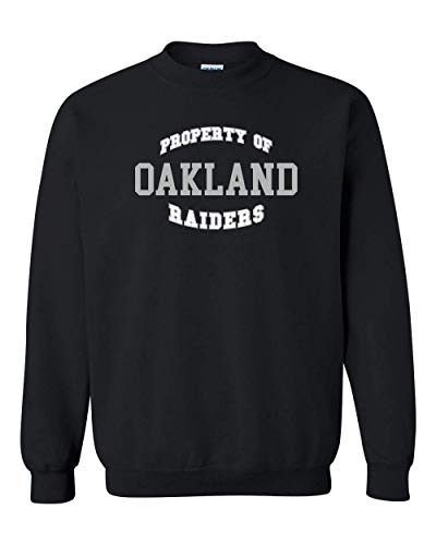 Property of Oakland Community College Two Color Crewneck Sweatshirt - Black