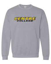 Load image into Gallery viewer, Centre College Text Stacked Crewneck Sweatshirt - Sport Grey