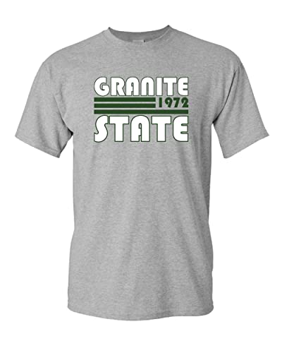 Retro Granite State College T-Shirt - Sport Grey