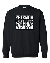 Load image into Gallery viewer, Friends University Block Crewneck Sweatshirt - Black