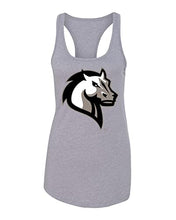 Load image into Gallery viewer, Mercy College Mascot Ladies Tank Top - Heather Grey