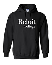 Load image into Gallery viewer, Beloit College 1 Color Hooded Sweatshirt - Black