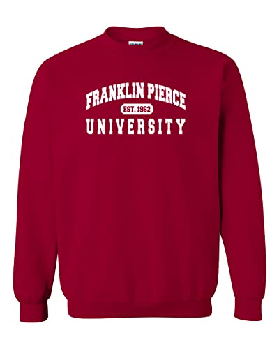 Vintage Franklin Pierce University Crewneck Sweatshirt - Cardinal Red