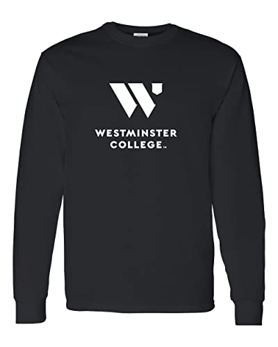 Westminster College 1 Color Long Sleeve T-Shirt - Black