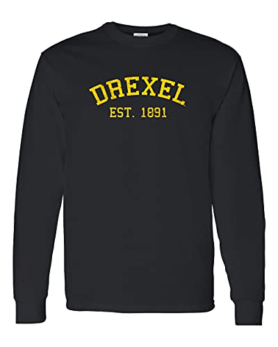 Drexel University Drexel Vintage 1891 Long Sleeve - Black