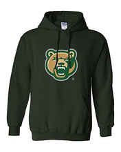 Load image into Gallery viewer, Georgia Gwinnett College Bear Head Hooded Sweatshirt - Forest Green