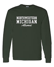 Load image into Gallery viewer, Northwestern Michigan Alumni Long Sleeve T-Shirt - Forest Green