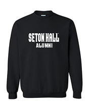 Load image into Gallery viewer, Seton Hall University Alumni Crewneck Sweatshirt - Black