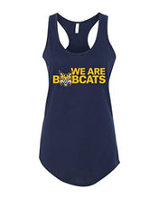 Load image into Gallery viewer, Quinnipiac University We are Bobcats Ladies Tank Top - Midnight Navy