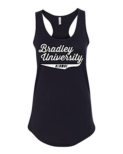 Bradley University Alumni Ladies Tank Top - Black