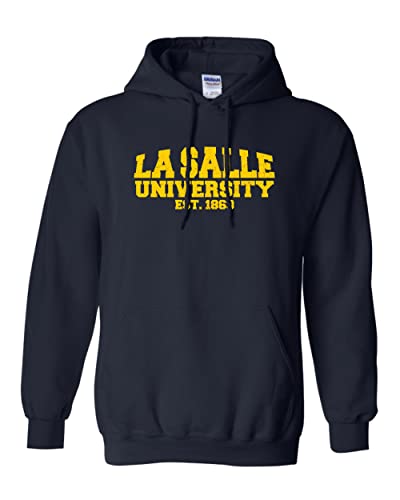La Salle University est 1863 Hooded Sweatshirt - Navy