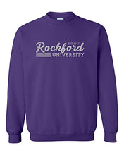 Load image into Gallery viewer, Vintage Rockford University Crewneck Sweatshirt - Purple