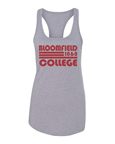 Bloomfield College Retro Ladies Tank Top - Heather Grey