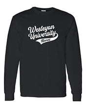 Load image into Gallery viewer, Wesleyan University Alumni Long Sleeve T-Shirt - Black