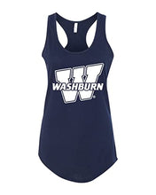 Load image into Gallery viewer, Washburn University W Ladies Tank Top - Midnight Navy