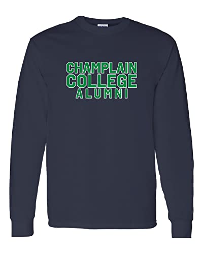 Champlain College Alumni Long Sleeve Shirt - Navy