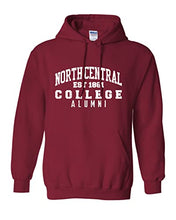Load image into Gallery viewer, North Central College Alumni Hooded Sweatshirt - Cardinal Red