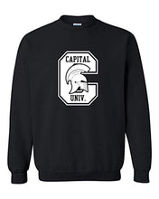 Load image into Gallery viewer, Capital University C Crusaders Crewneck Sweatshirt - Black